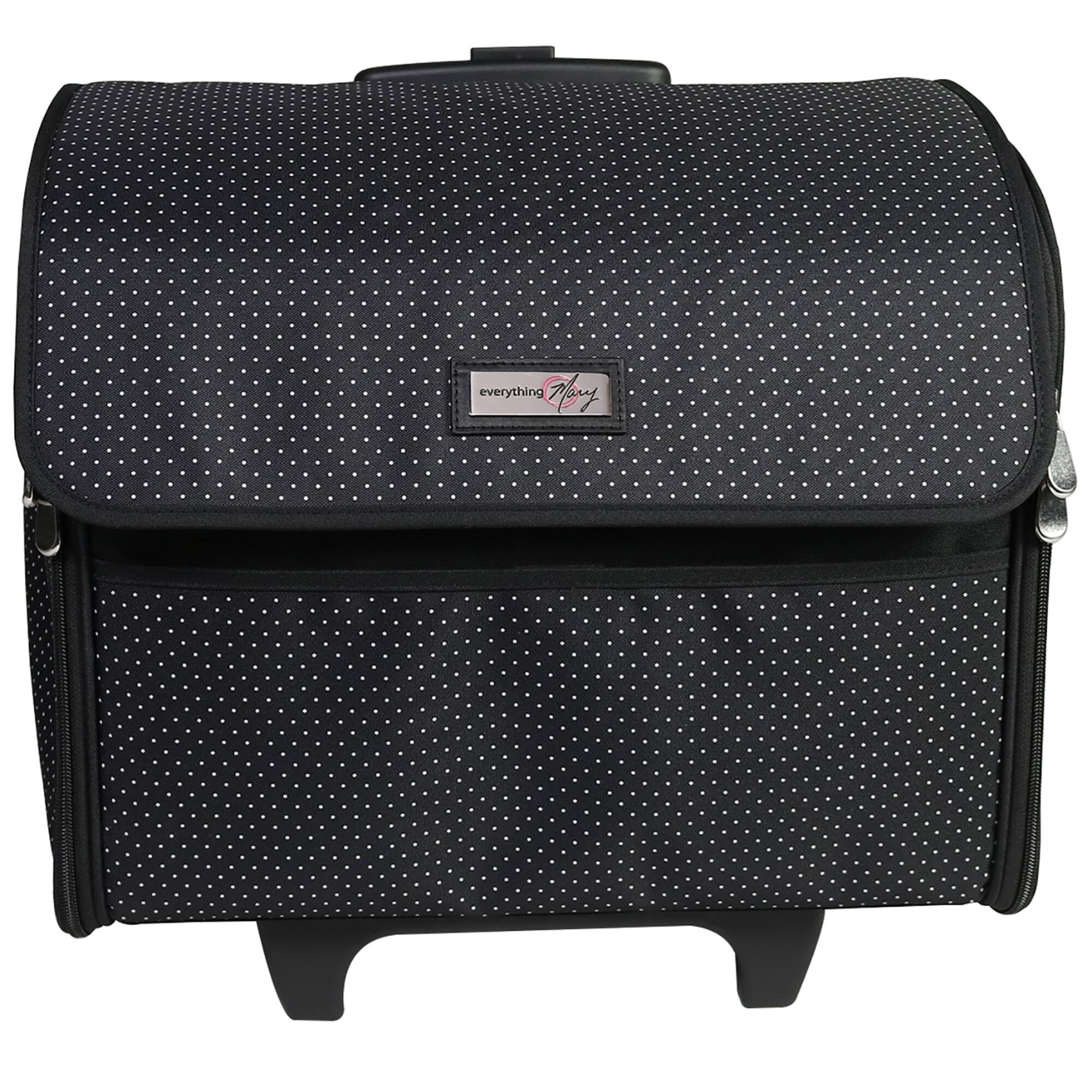 Everything Mary Collapsible Pin Dot Rolling Sewing Machine Tote